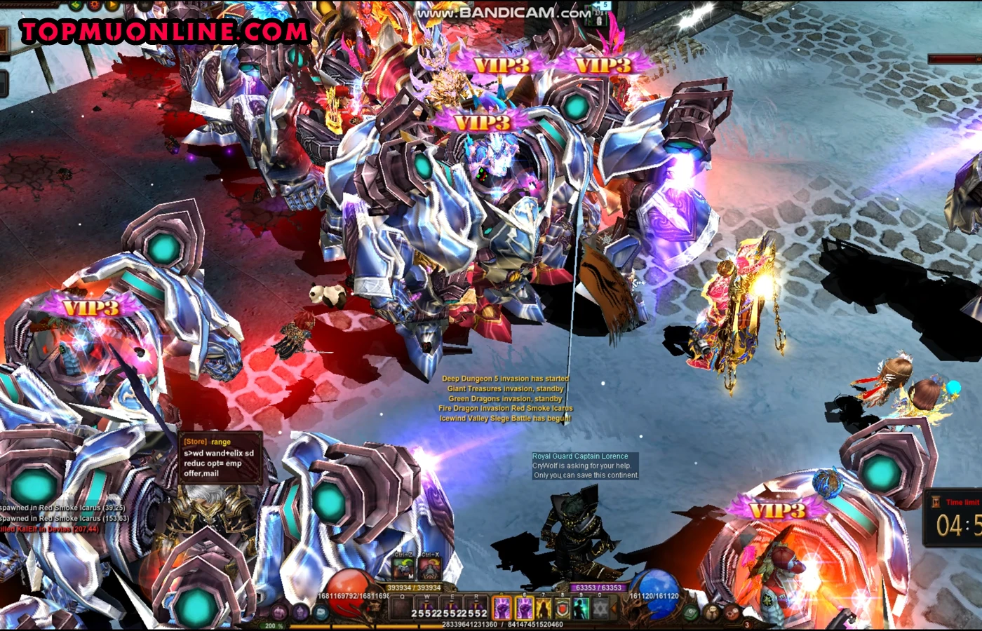 MU Online Season 21 Icewind Castle video - guild vs guild PvP